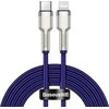 Baseus Cafule Series USB-C kabelis for Lightning, 20W, 2m violetinės spalvos