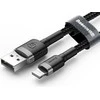 Baseus Cafule USB Lightning kabelis 2.4A 1m - Pilkas / Juodas
