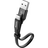 Baseus CATMBJ-01 Nimble USB-C Portable kabelis 23cm juodos spalvos
