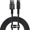 Baseus volframo auksinis kabelis USB prie USB-C, 100 W, 2 m (juodas)