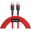 Dėklas Baseus Cafule kabelis USB-C PD 2.0 QC 3.0 60W 2m - Raudonas