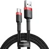 Baseus Cafule USB-C kabelius 2A 3m - Juodas / Raudonas