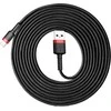 Baseus Cafule kabelis USB Lightning 2A 3m - Juodas / Raudonas