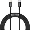 Baseus Superior serijos USB-C - Lightning kabelis 20W PD 2m - Juodas