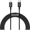 Baseus Superior serijos USB-C - Lightning kabelis 20W PD 2m - Juodas
