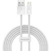 Baseus Dynamic USB - Lightning kabelis 2.4A 2m - Baltas