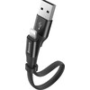 Baseus CALMBJ-B01 Nimble Portable kabelis Apple 23cm juodos spalvos