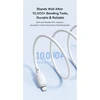 Baseus Silky serijos įkrovimo laidas USB į iPhone 2.4A 2m baltas