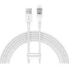 Greito įkrovimo kabelis Baseus USB-A su Lightning Explorer Series 2m, 2.4A (baltas)