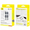 Kabelis Baseus Versatile 60W USB-C - USB-C su adapterami USB-A i Lighting 1m - juoda