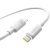 Kabelis USB C - IP Lightning 2m 20W baltas porėto silikono izoliacija BASEUS