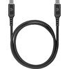 Kabelis USB DEQSTER USB-C - USB-C 1 m Juodas (50-1008628)