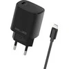 Beline Charger 1x USB-C 20W + lightning cable juodos spalvos /juodos spalvos PD 3.0 BLNCB20L