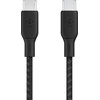 BELKIN BRAIDED USB-C/USB-C/KABELIS PALAIKIA GREITĄ ĮKROVIMĄ