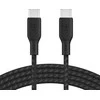 BELKIN BRAIDED USB-C/USB-C/KABELIS PALAIKIA GREITĄ ĮKROVIMĄ