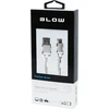Blow USB A - micro B jungtis 1.0m, pintas, sidabrinis