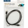 Blow USB-C jungtis – USB-C 2.0 1.0 m juoda