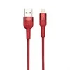 „Borofone Starlight“ – 1,2 m USB–Lightning jungties laidas, raudonas
