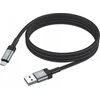 Borofone Kabelis BU30 Lynk Smart power-off - USB na Micro USB - 2,4A 1,2 metra juoda