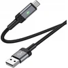 Borofone Kabelis BU30 Lynk Smart power-off - USB na Micro USB - 2,4A 1,2 metra juoda