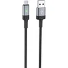 Borofone Kabelis BU30 Lynk Smart power-off - USB na Micro USB - 2,4A 1,2 metra juoda