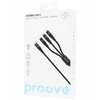 PROOVE Kabelis Laidas 3v1 USB-C į USB Type-C MicroUSB Apple Lightning 1m 3a Proove / Cchy15012101 / Hydra