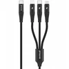 PROOVE Kabelis Laidas 3v1 USB-C į USB Type-C MicroUSB Apple Lightning 1m 3a Proove / Cchy15012101 / Hydra