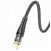 HOCO kabelis Type C į Lightning PD 27W U121 1,2 m juodas skaidrus