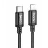 Cable USB C į Lightning Hoco PD 27W 2 m X89 juodas