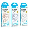 USB C - Lightning kabelis Hoco PD 27W 1 m X114 baltas