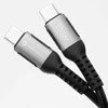 Cable USB C to USB C Forcell F-Energy QC4.0 PD 5A 100W Cafule 2 m C260 juodas