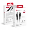 USB C laidas į USB C jungtį Forcell F-Energy QC4.0 PD 3A 60W silikoninis 1 m C344 juodas