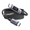 Kabelis USB-C do USB-C Ugreen L530, PD 240W, 480Mbps, su wyświetlaczem, 2m (juoda)