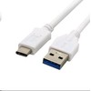 USB laidas C-Tech USB-A - USB-C 1 m Balta (CB-USB3C-10W)