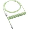 Klaviatūra CableMod Classic Coiled Cable susuktas klaviatūros laidas USB-C į USB Type A, Lime Sorbet – 150cm