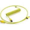 Klaviatūra CableMod PRO Coiled Cable susuktas klaviatūros laidas USB-C į USB Type A, Dominator Geltona – 150cm