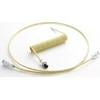 Klaviatūra CableMod PRO Coiled Cable susuktas klaviatūros laidas USB-C į USB Type A, Lemon Ice – 150cm