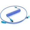 Klaviatūra CableMod PRO Coiled Cable susuktas klaviatūros laidas USB-C į USB Type A, Galaxy Mėlyna – 150cm