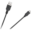 Cabletech USB - micro USB kabelis 1.8m Juodas