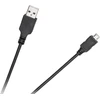 Cabletech USB - micro USB kabelis 1.8m Juodas