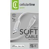 Cellular Line Cellularline Soft Cable - USB-A to Lightning cable MFi certified 1.2 m pilkas