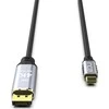 Kabelis USB Cian Technology USB-C - DisplayPort 2 m Juodas (ITCD-02TX)