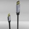Kabelis USB Cian Technology USB-C - DisplayPort 2 m Juodas (ITCD-02TX)