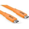 Kabelis USB Club 3D USB-C - USB-C 2 m Oranžinė (CAC-3000)