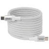 Club 3D USB-C į USB-C kabelis 2M, magnetinis, baltas