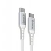 „Crong Armor Link“ – USB-C į USB-C keitiklis 100 W, 5 A, 200 cm, baltas
