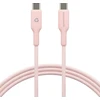 Kabelis USB D Bramante dbramante1928 re-charge - USB-Kabelis - 24 pin USB-C (M) do 24 pin USB-C (M) - 1.5 m - pleciony Kabelis, USB-C Power Delivery (60W) - pink