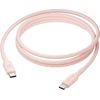 Kabelis USB dbramante dbramante1928 re-charge - USB laidas - 24 kontaktų USB-C (M) į 24 kontaktų USB-C (M) - 1,5 m - pintas laidas, USB-C Power Delivery (60W) - rožinė