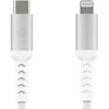dbramante įkrovimo USB kabelis „Lightning“ 24 kontaktų USB-C kištukas į „Lightning“ kištuką, 1,2 m ilgio pintas kabelis