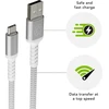 dbramante1928 – pintas „Re-Charge Pro“ laidas – USB-A į USB-C, 1,2 m – baltas
